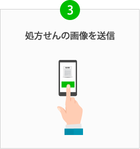 処方せんの画像を送信